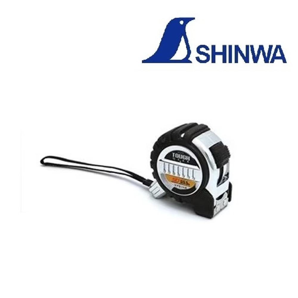 ХИТ! Рулетка Tough Gear SD,длина 5.5 м,ширина ленты 25 мм, с петлёй Shinwa М00007793