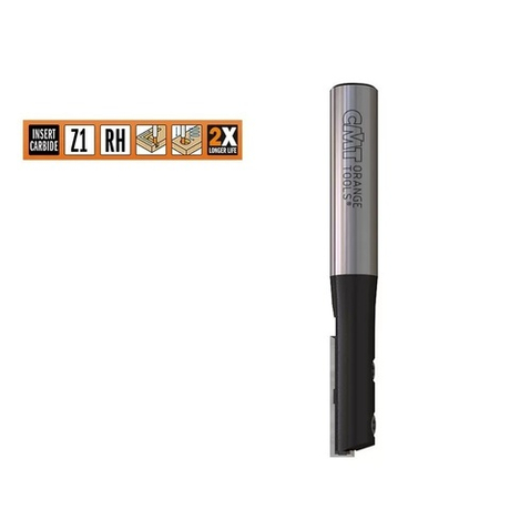 Новинка! Фреза пазовая со сменным ножом Z 1  S 8  D 8 x 20 RH CMT 651.080.11