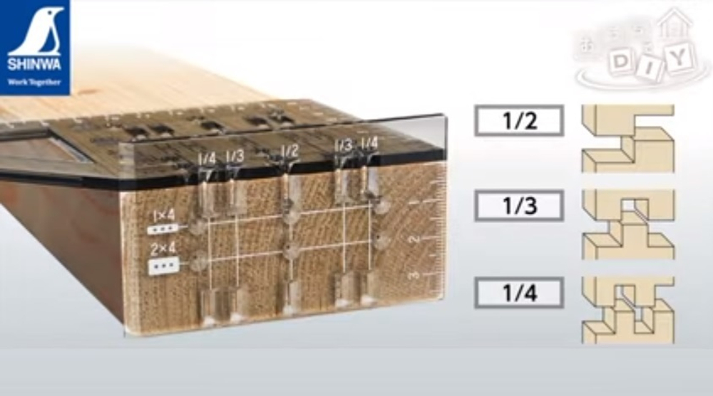 ХИТ! Шаблон угловой пластиковый Miter Rule 3D 45 90 градусов Two-by-Four Shinwa М00021525