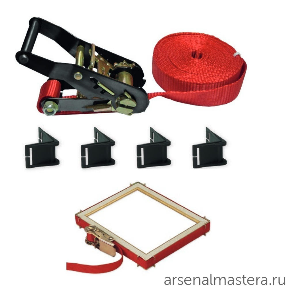 ХИТ! Зажим ленточный 5 м Hold All Strap Clamp нагрузка до 800 кг Piher 30013 М00006355