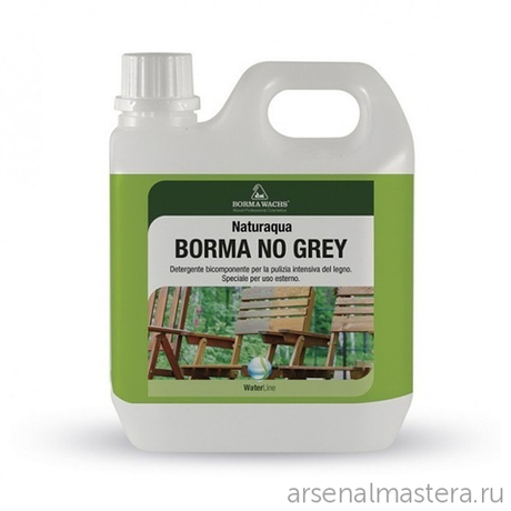 АКЦИЯ ЛЕТО 2025! Восстановитель цвета древесины No Grey 1 л для наружных и внутренних работ Borma SB5700