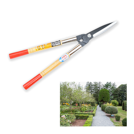 Новинка! Японские ножницы садовые для живой изгороди Dokan 195 мм / 700 мм КРУПНЫЕ, тонкое лезвие упрощает работу, для художественной стрижки деревьев М00021087