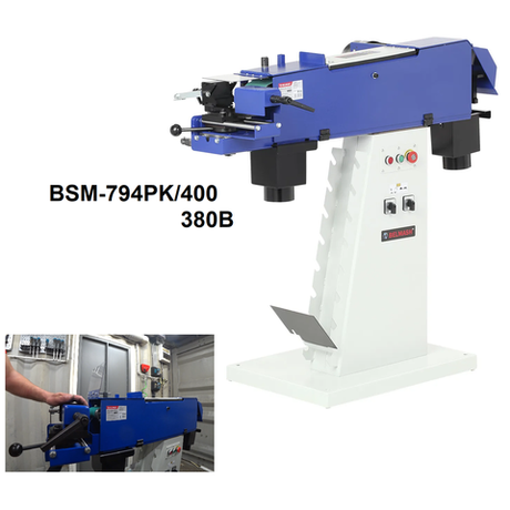 АКЦИЯ ЧЕРНАЯ ПЯТНИЦА! Станок шлифовальный ленточный по металлу BELMASH BSM-794PK/400, 2,5 кВт 380В для шлифования металлических деталей. Шлифовальная лента 2000 х 98,5 мм S321A
