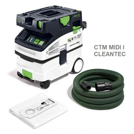 Пылеудаляющий аппарат CTM MIDI I CLEANTEC объём резервуара 15 л, пылесборника 12,5 л FESTOOL 574822