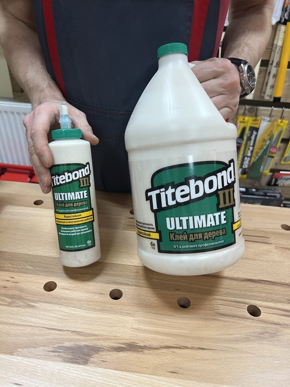 ВМЕСТЕ ДЕШЕВЛЕ ХИТ! Клей Titebond III Ultimate Wood Glue 3,8 л 1416 ПЛЮС Клей Titebond III Ultimate Wood Glue 473 мл 1414 N013-2AM