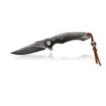 Новинка! Нож японский складной Tojiro Hatamoto, дамасская сталь VG-10 76 слоя, 1000 грит, рукоять дерево, клинок 84 мм HFK-2434