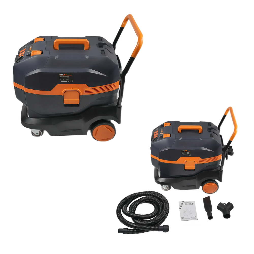 Новинка! Промышленный пылесос MAXXT 1,4 кВт 43 л AFC автоматическое включение и стряхивание фильтра, подключение электроинструмента, для сухой и влажной уборки MVC3800
