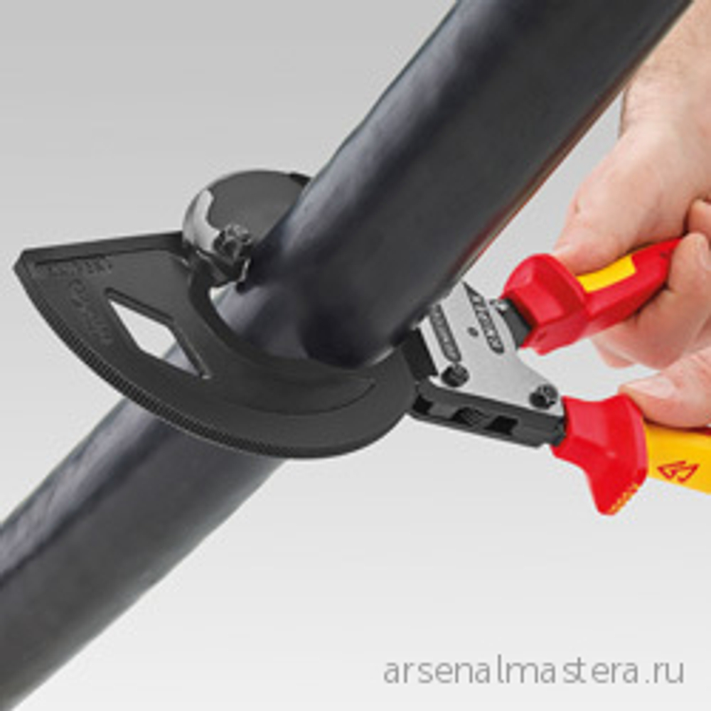 Кабелерез 320 мм с трещоткой, 60 мм (600 мм2, MCM 1200) 95 32 320 KNIPEX KN-9532320