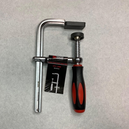 ХИТ! Струбцина кованная F-тип 160 х 80 мм c винтовой рукояткой Woodwork HFC-1680