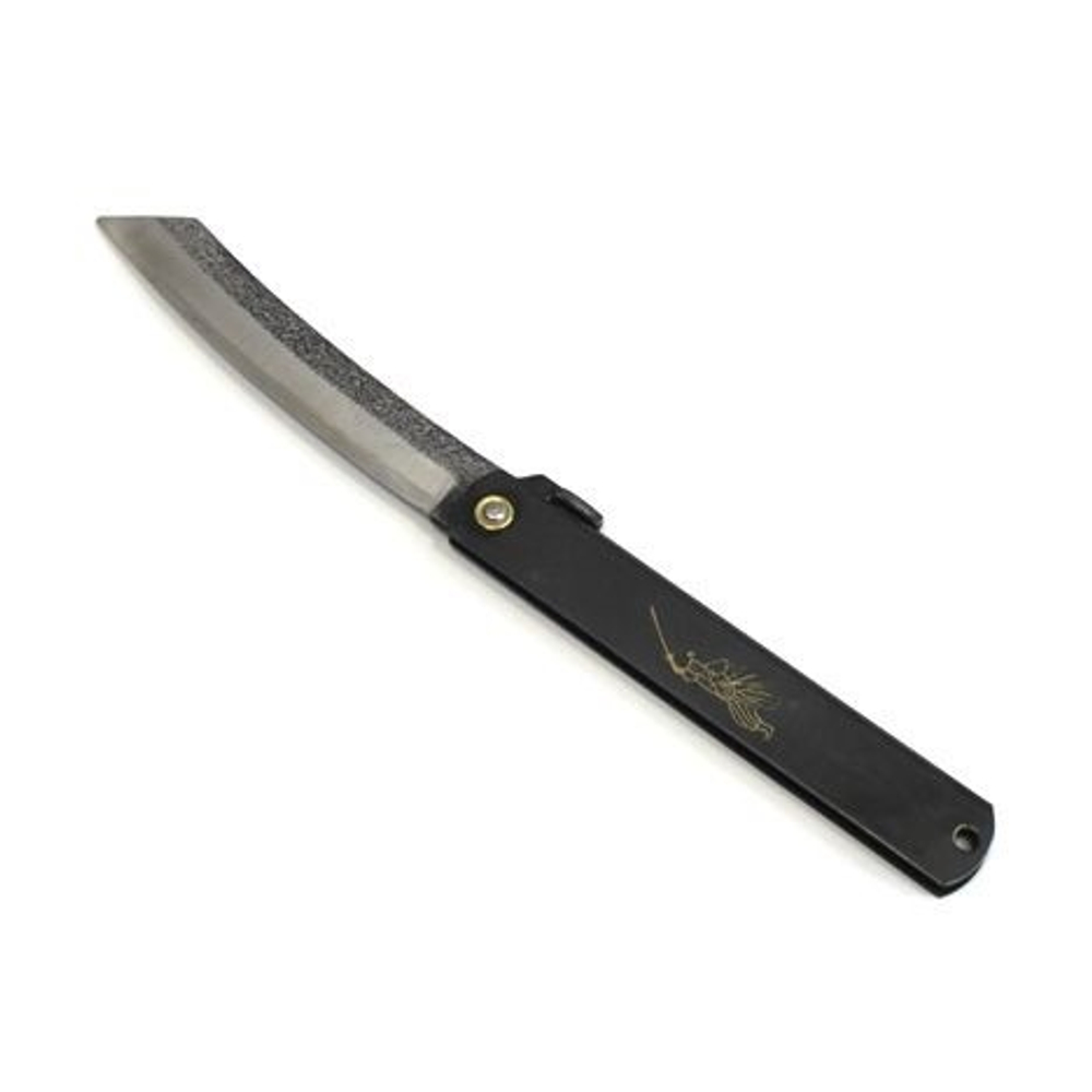 ХИТ! Нож японский складной Higonokami Kuro 220 / 100 мм чёрная рукоять MT BHT-LL Miki Tool М00010276