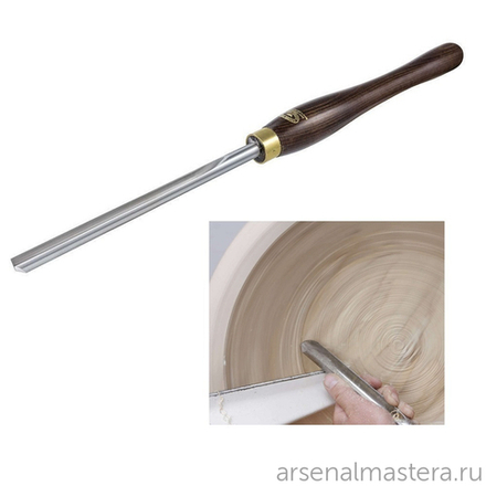 Резец токарный Crown HSS Bowl Gouge 10 мм рукоять 354 мм для точения чаш и открытых полых форм 241W М00006097