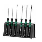 Новинка! Набор 6 предметов WERA Kraftform Micro ОТВЕРТКИ прецизионные + подставка PH 00 x 60 / 0 x 60, SL 0.30 x 1.8 для электроники, точных работ WE-118150