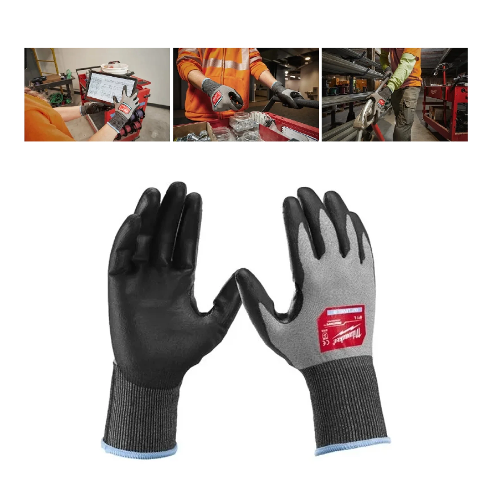 АКЦИЯ ФОКУС-ПЛЮС! Перчатки защитные 1 пара Milwaukee Hi-Dex Хай Декс 2/B, размер 9/L 4932480493