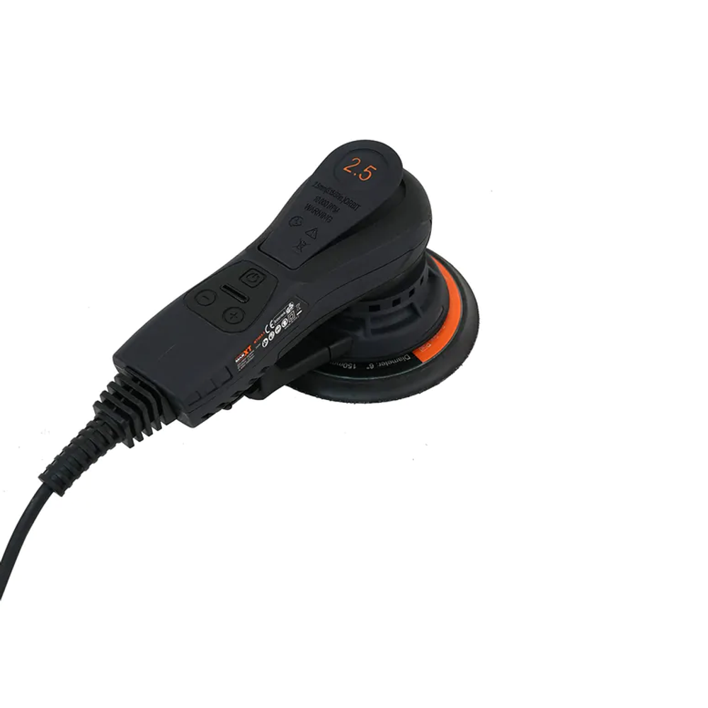 Новинка! Электрическая эксцентриковая бесщеточная шлифмашинка ручная MAXXT 220V / 50Hz 0,35 кВт, 150 мм Ход 2,5 мм, магнитный тормоз R7303-150-2.5