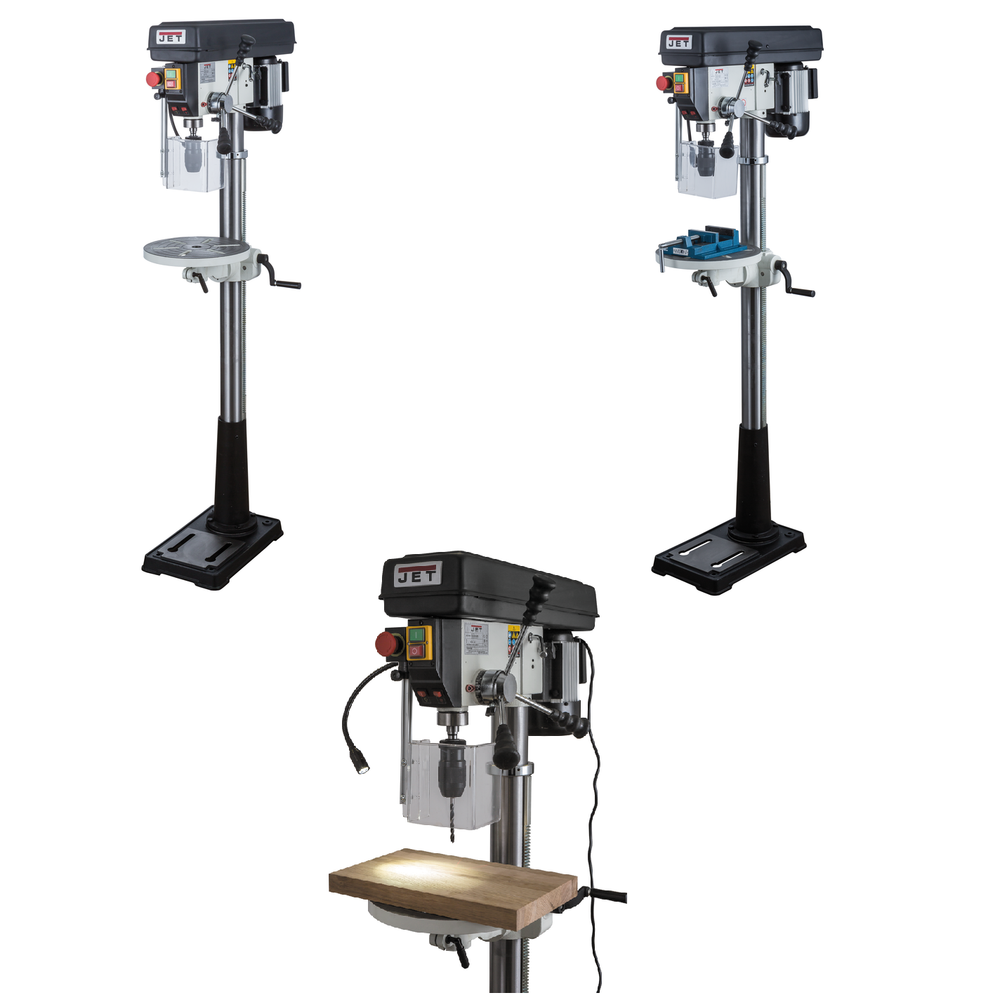 Новинка! Настольный сверлильный станок профессиональный JET JDP-13FM 0,55 кВт, 220В сверление дерево, металл, пластмасса 10000440M