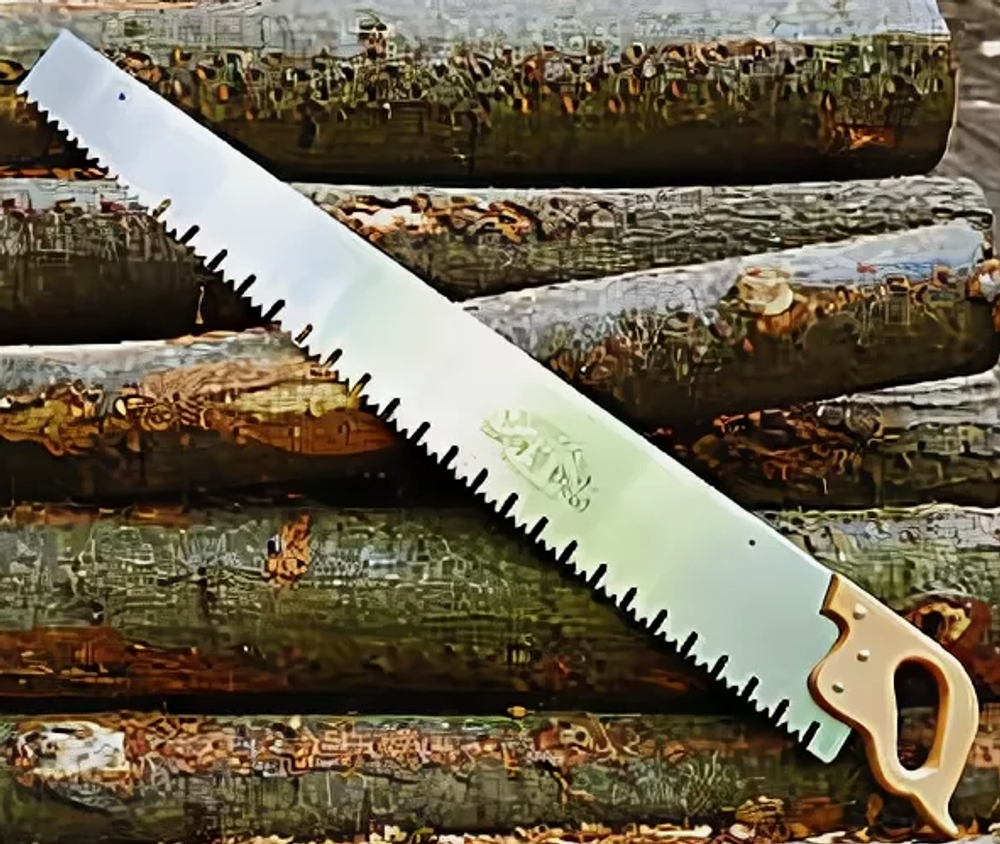 Новинка! Пила - ножовка Thomas Flinn Garlick / Lynx One Man Crosscut Saw. Полная длина 132 см, длина полотна 122 cм (4ft) 1 TPI М00016294