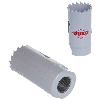 Новинка! Коронка биметаллическая RUKO HSS Co 8% 25 мм, для сверления отверстий в черных и цветных металлах, пластике 126025