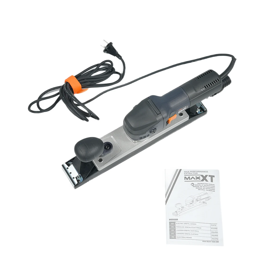 Новинка! Электрическая плоскошлифовальная машинка ручная MAXXT 220V / 50Hz, 0,6 кВт, подошва 400 x 70 мм, орбита 5 мм MOS600R