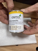 ХИТ! Цветное масло для древесины Osmo 3188 Снег 0,125 л Dekorwachs Intensive Tone для внутренних работ Osmo-3188-0,125 10100456