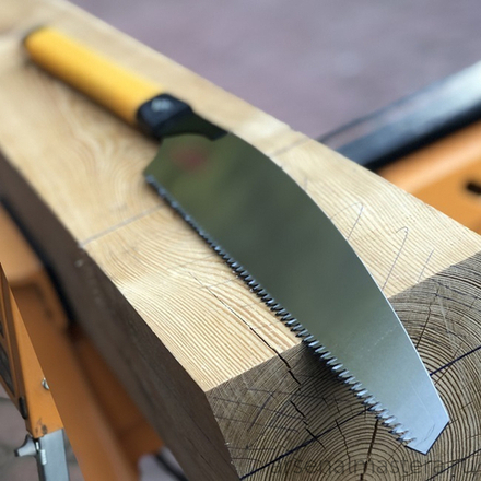 ХИТ! Пила японская плотницкая ZetSaw Kataba Kariwaku 333 мм 9 TPI шаг 2.8 мм пиление по диагонали, сырой древесины ZetSaw 15014