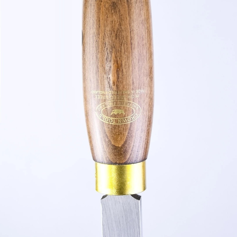 Новинка! Резец токарный циклевочный c закругленным краем HSS Scraper Bowl Finishing, 25 мм / 10 мм, рукоять 354 мм Crown М00005025