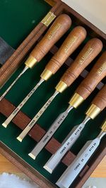 ХИТ! Набор в деревянном кейсе из 6 плоских столярных стамесок NAREX PREMIUM (6, 10, 12, 16, 20, 26 мм) 853200