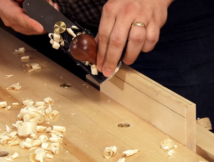 Рубанок-шерхебель Veritas Scrab Plane для чернового строгания со съемом большого количества древесины 280 мм лезвие 38 мм PM-V11 05P35.71 М00016592