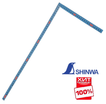 ХИТ! Угольник плоский фигурный профиль 500 х 250 мм Shinwa 10014 М00015759