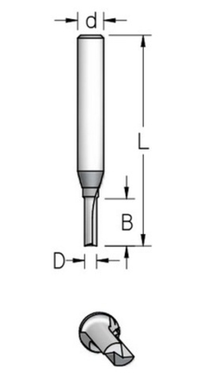 ХИТ! Фреза пазовая монолитный резец D 4 B 11 хвостовик 6 мм WPW P210403