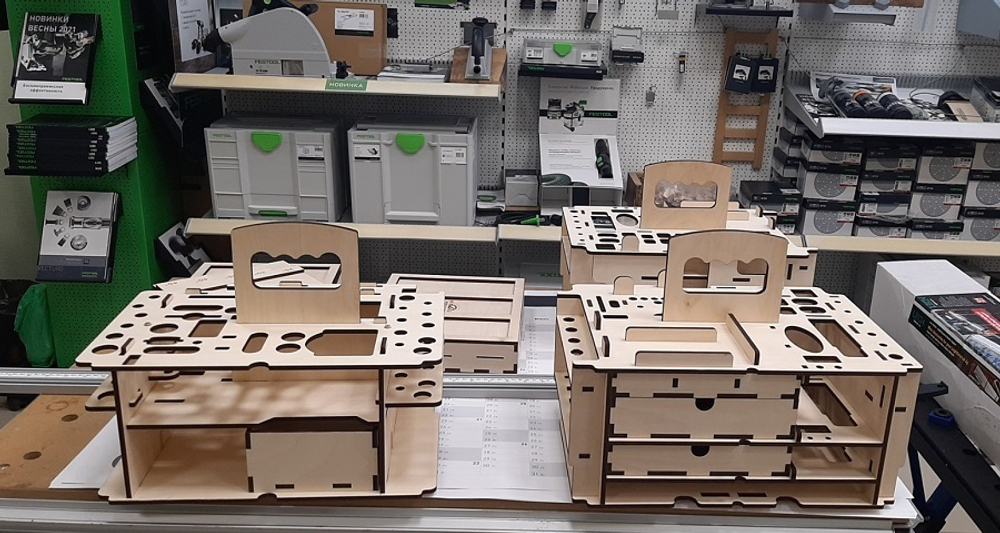 Вкладыш органайзер деревянный (подходит для систейнера Festool  SYS3 M 337) ArMa-18