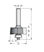 Новинка! Фреза четвертная Z 2  D 31,8  B 12 хвостовик 8 wp WoodPecker WPW  HE22095