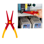 Новинка! Длинногубцы плоские KNIPEX VDE из армированного фиберглассом пластика 220 мм, диэлектрические. Пластиковые ПАССАТИЖИ KN-986202