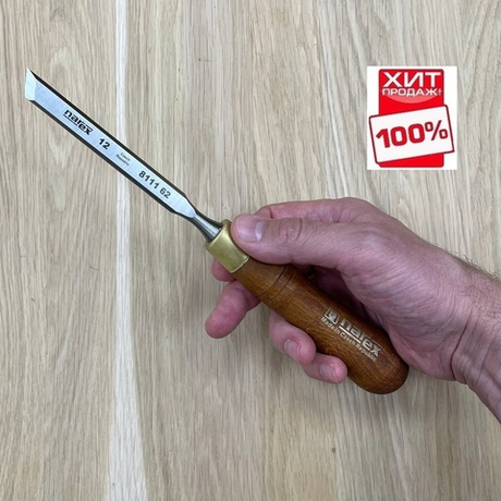 ЦЕНЫ НИЖЕ ХИТ! Стамеска косая левая с ручкой 12 мм Wood Line Plus Narex 811162
