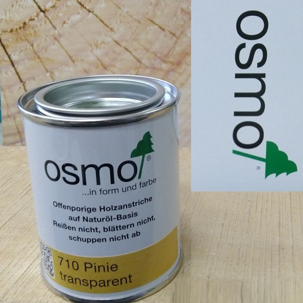 Новинка! Защитное масло-лазурь для древесины OSMO Holzschutz Öl-Lasur 710 Пиния 0,22 л для наружных работ 12100098_2