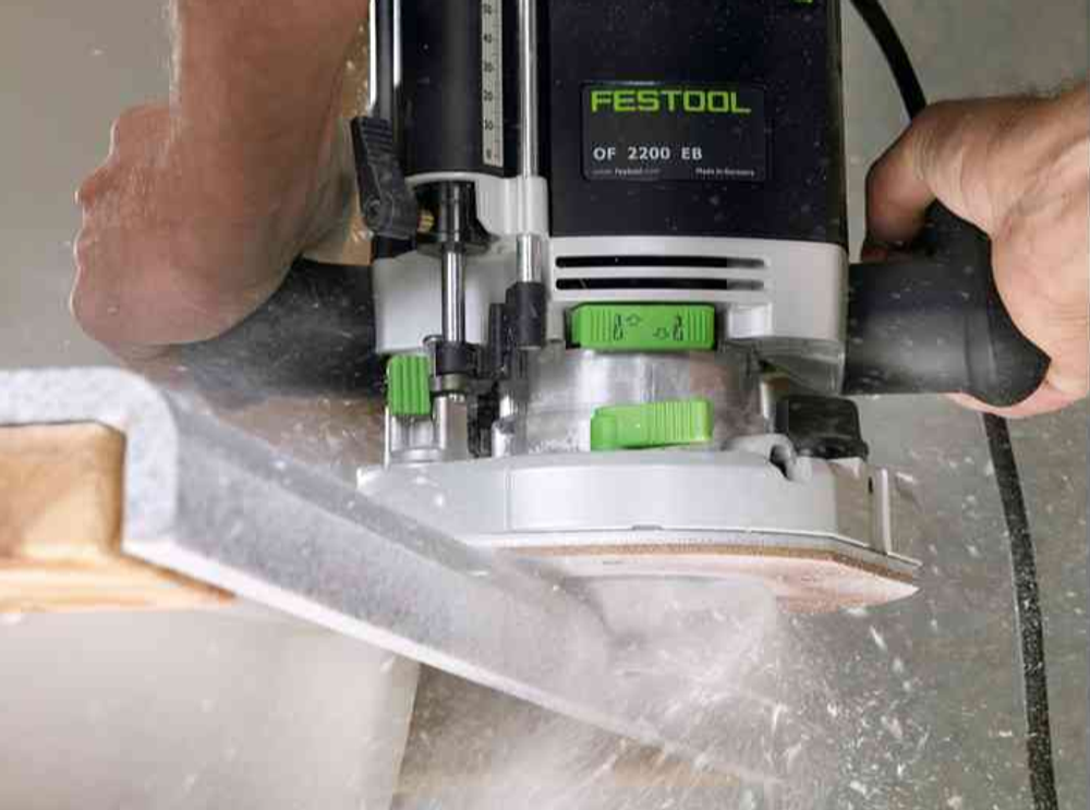 Вертикальный фрезер FESTOOL в систейнере и систейнер с оснасткой OF 2200 EB-Set 576220