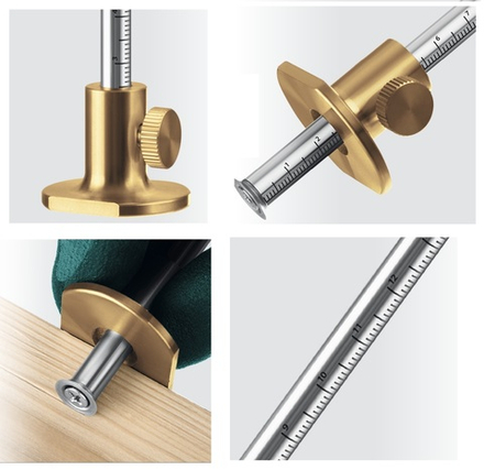 ХИТ!  Разметочный рейсмус 150 мм нержавеющая сталь KRAFTOOL 34291