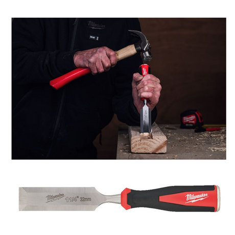 Новинка! Стамеска плоская 1 1/4" 32 мм Milwaukee 4932479896