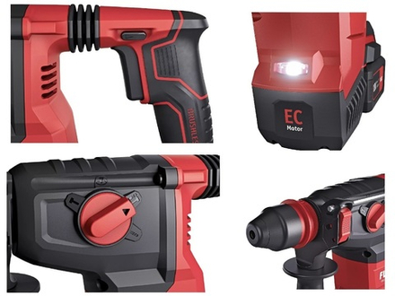 Комбинированный аккумуляторный перфоратор CHE 2-26 18.0-EC/5.0 Set с двумя аккумуляторами 5.0 Ah AP 18.0/5.0, быстрозарядное устройство CA 10.8/18.0, Сверлильный патрон BF SDS-plus CHE2 в кейсе Flex 478474