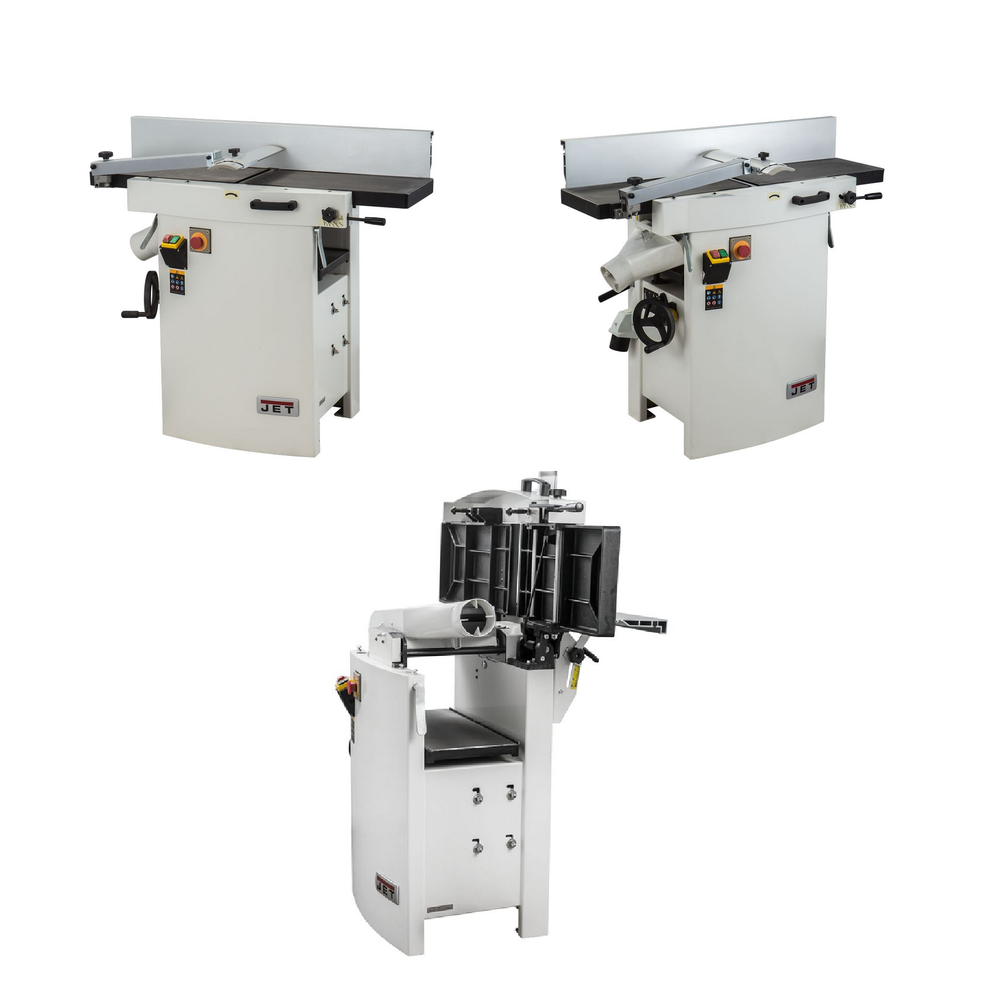 Новинка! Фуговально - рейсмусовый станок JET JPT-260HH 2,1 кВт, 380 В, с валом Helical, комбинированный JR022