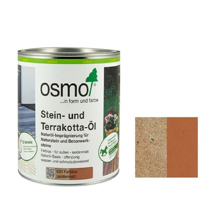 Масло для камня и терракоты Osmo 620 Бесцветное шелковисто-матовое 0,75 л Stein- und Terrakotta-Ol для наружных работ 11500112