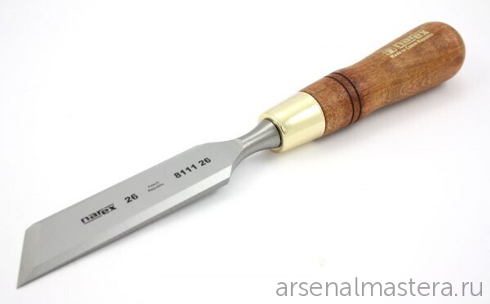 ХИТ! Стамеска косая правая с ручкой 26 мм Wood Line Plus Narex 811126