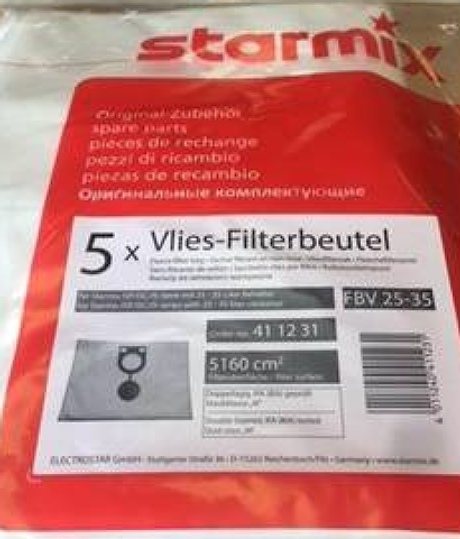 Фильтр мешок флисовый FBV 25/35 для iPulse, ISC,NSG/ uClean, IS/ISP/HS/GS /в упаковке 5 шт Starmix 411231