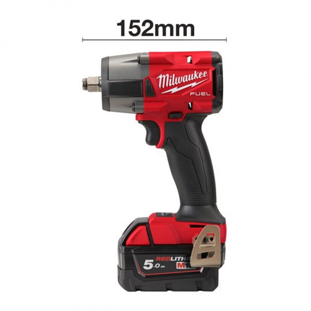 КОМПЛЕКТ! В кейсе M18 FUEL FMTIW2F12-502X: Аккумуляторный импульсный гайковерт FMTIW2F12-0 плюс 2 аккумулятора B5 5.0 А плюс зарядное устройство M12-18 FC MILWAUKEE 4933478450
