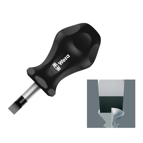 Короткая отвертка шлицевая для карбюратора 336 1 x 5,5 x 25 мм WERA 110070