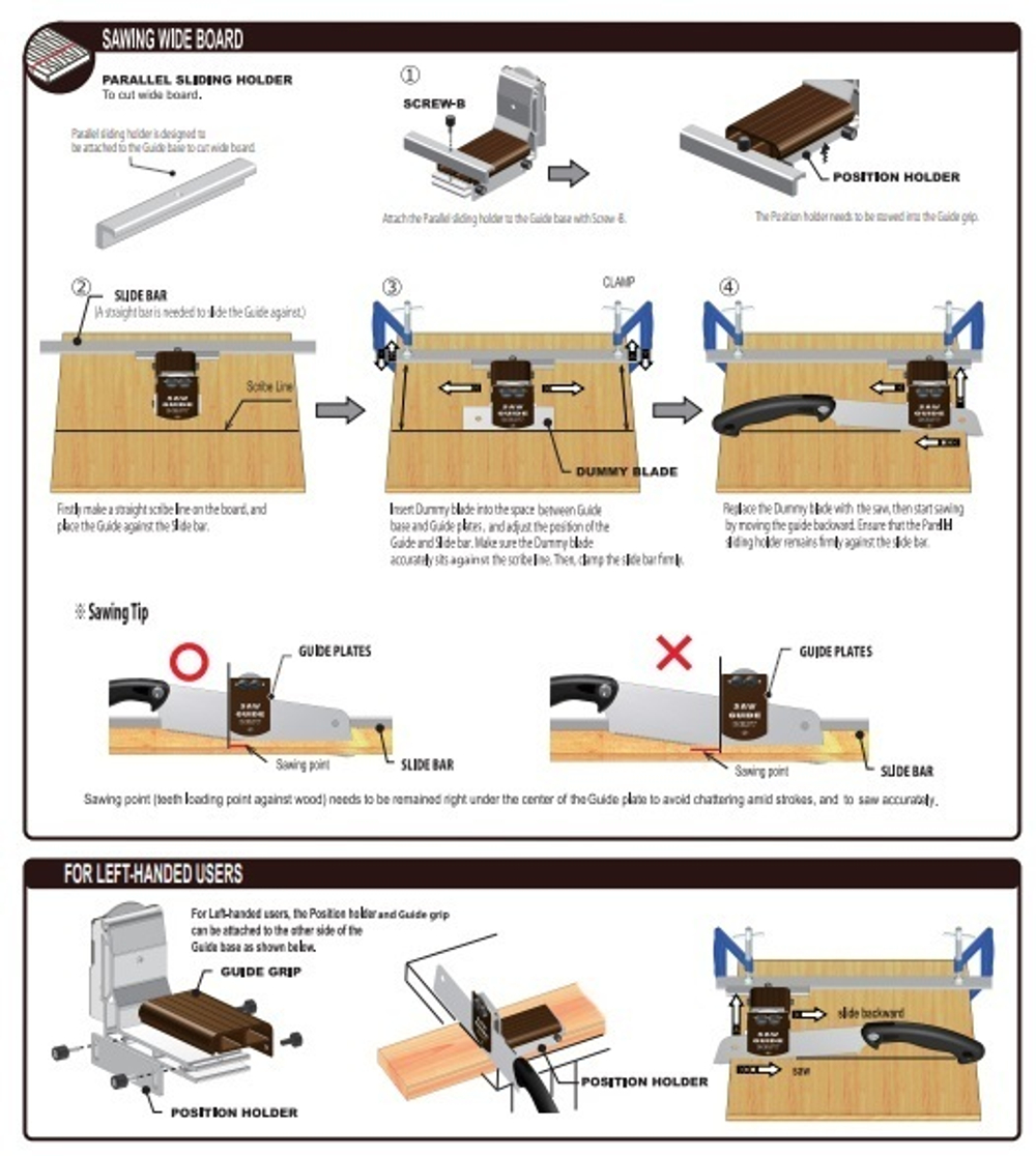 ХИТ! Набор стусло, пила Kataba Mini и полотно 265 мм Saw Guide Best ZetSaw 30107
