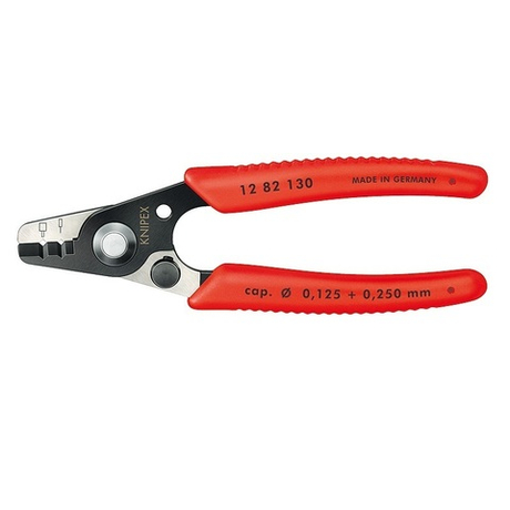 Стриппер 130 мм для удаления первичной (0.125 мм) и вторичной (0.25 мм) оболочек оптоволокна 12 82 130 SB KNIPEX KN-1282130SB
