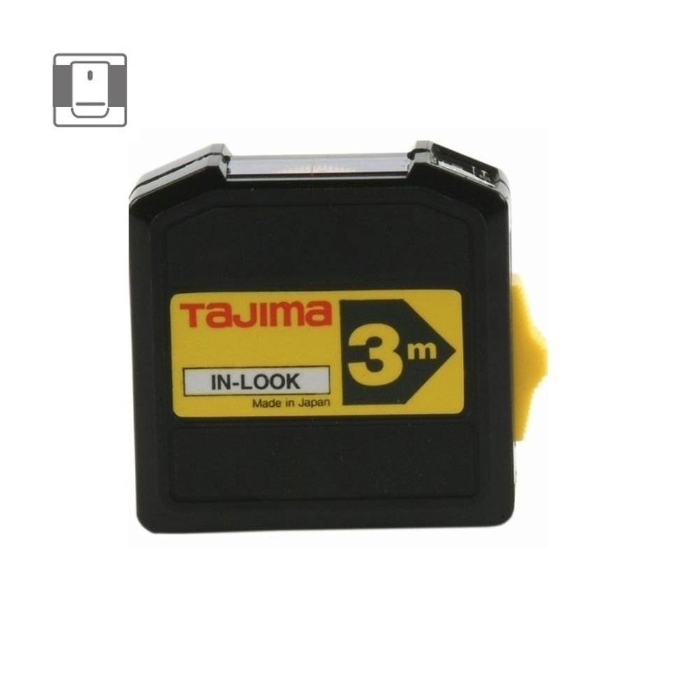 ХИТ! Японская рулетка TAJIMA IN LOCK 3 м / 13 мм с окошком INL30MY