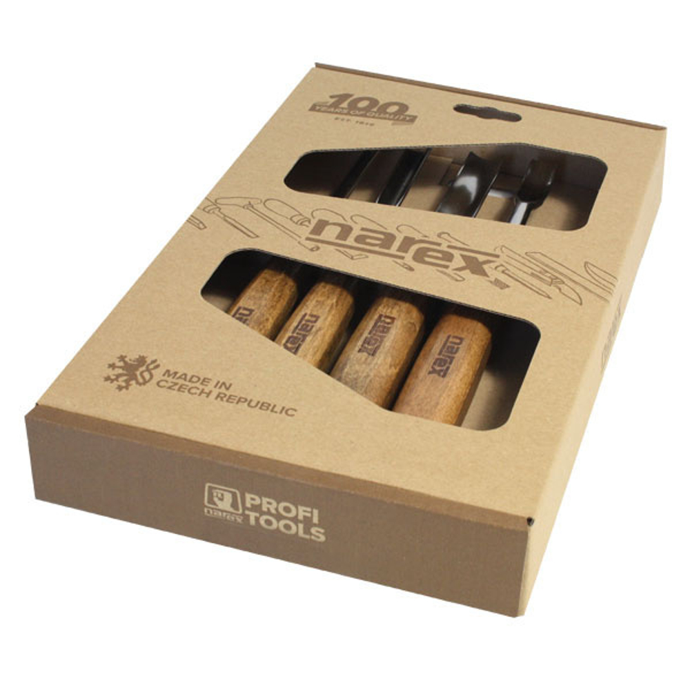 ЦЕНЫ НИЖЕ! Набор профессиональных резцов Profi из 4 шт (4, 8, 12, 16 мм) Narex 869901
