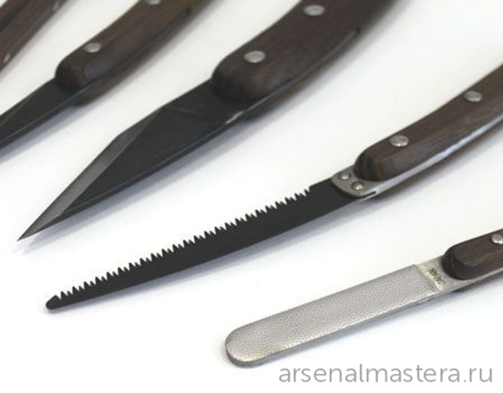 ХИТ! Набор японских резцов HIRO 9 штук в скрутке Miki Tool WCT-9 М00010265