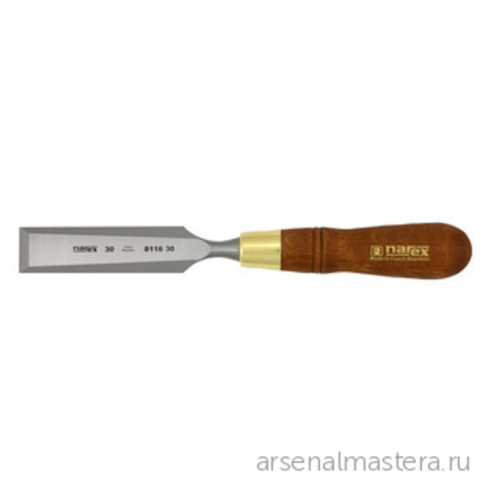 ЛЕТОМ НИЖЕ ХИТ! Набор из 4 столярных плоских стамесок NAREX PREMIUM 8,10,16,32 мм в коробке 863202